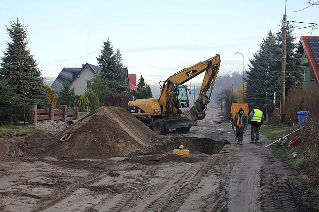 Trwa budowa ulicy Pułaskiego w Lęborku