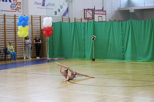 Pokazy gimnastyki artystycznej w Lęborku