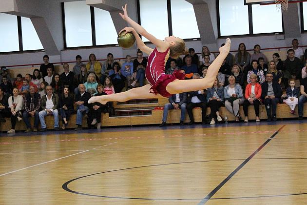 Pokazy gimnastyki artystycznej w Lęborku