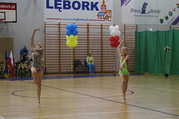 Pokazy gimnastyki artystycznej w Lęborku