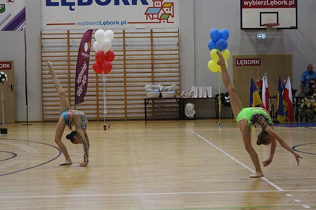 Pokazy gimnastyki artystycznej w Lęborku