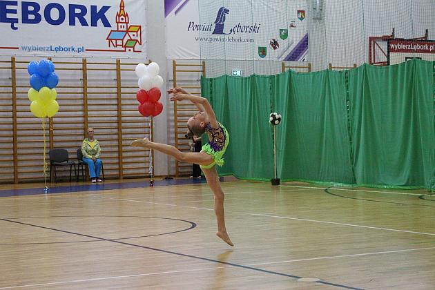 Pokazy gimnastyki artystycznej w Lęborku