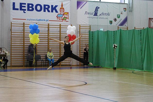 Pokazy gimnastyki artystycznej w Lęborku