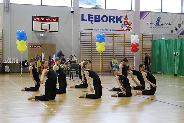 Pokazy gimnastyki artystycznej w Lęborku