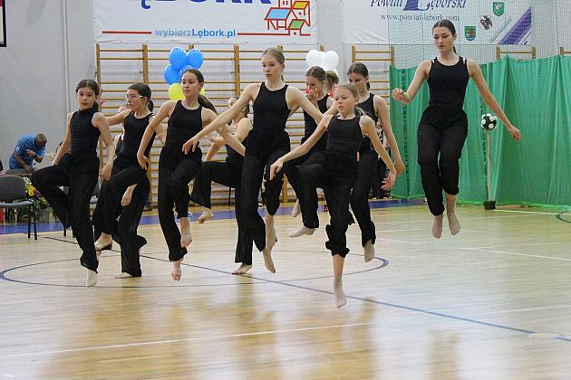 Pokazy gimnastyki artystycznej w Lęborku