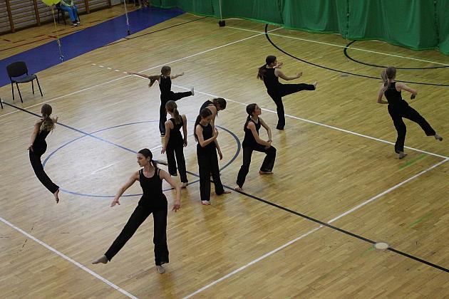 Pokazy gimnastyki artystycznej w Lęborku