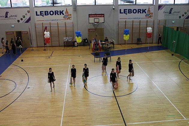 Pokazy gimnastyki artystycznej w Lęborku