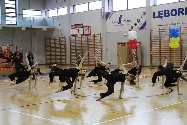 Pokazy gimnastyki artystycznej w Lęborku