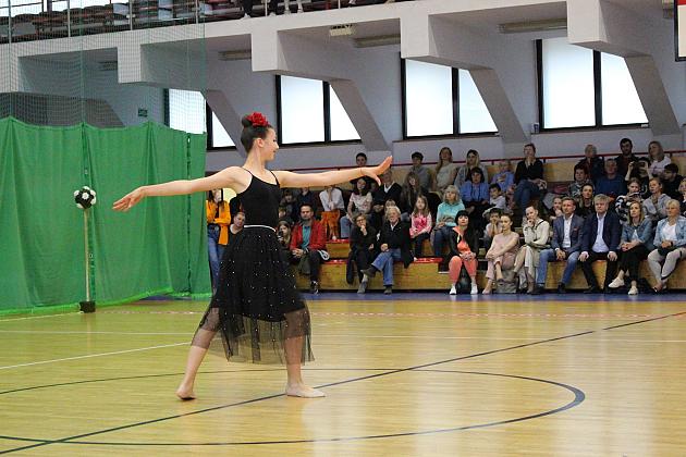 Pokazy gimnastyki artystycznej w Lęborku