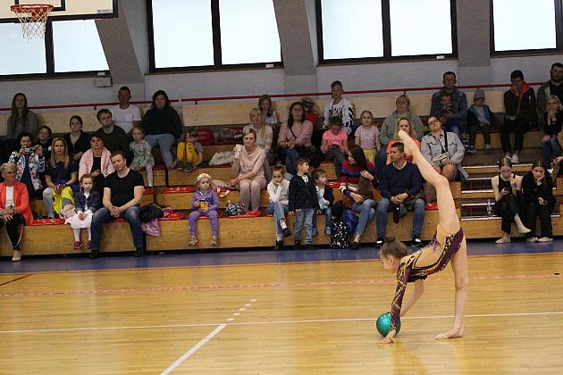 Pokazy gimnastyki artystycznej w Lęborku