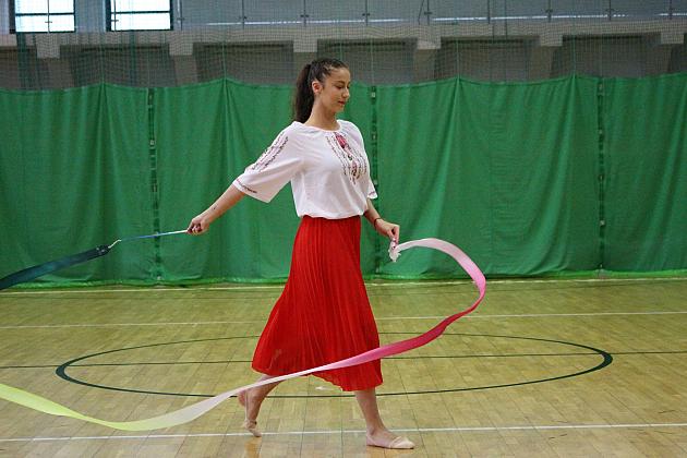 Pokazy gimnastyki artystycznej w Lęborku