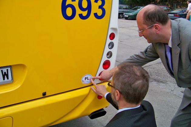 Nowy autobus na ulicach Lęborka