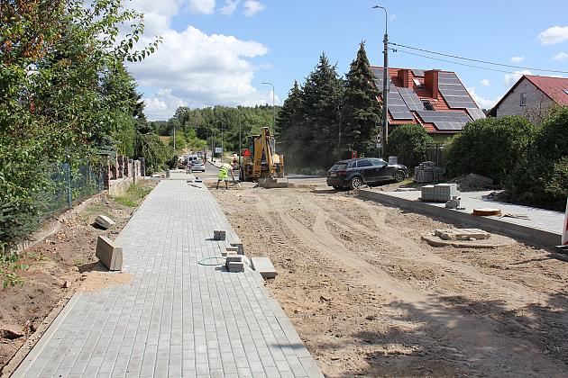 Na Pułaskiego trwa budowa nowej drogi