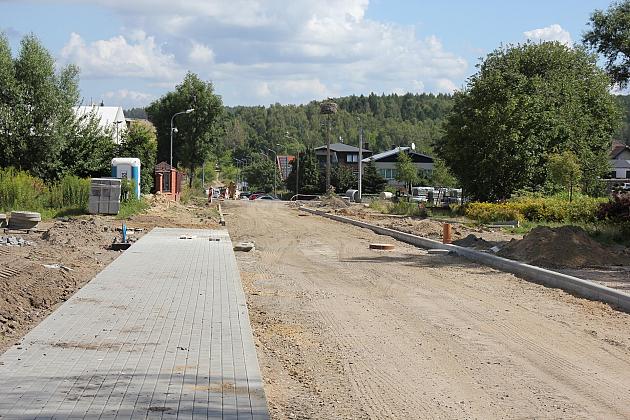 Na Pułaskiego trwa budowa nowej drogi