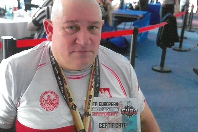 Dariusz Gabrynowicz z medalem Burmistrza Lęborka