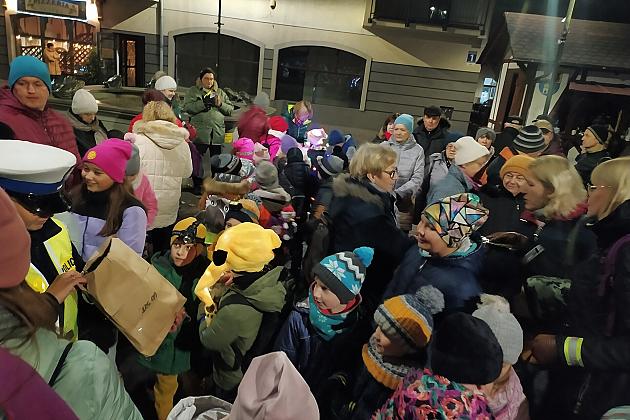 Podziwiali Lębork nocą