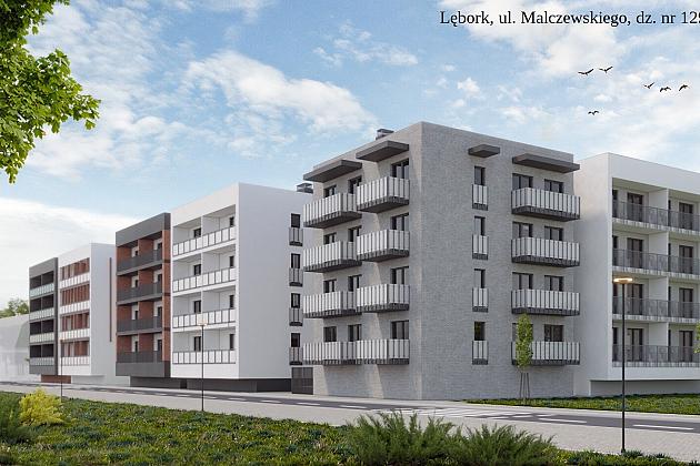 Budynki komunalne przy ul. Malczewskiego (projekt)