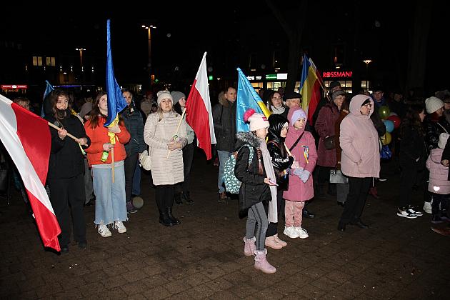 W rocznicę wybuchu wojny „Wiec Solidarności” z Ukrainą