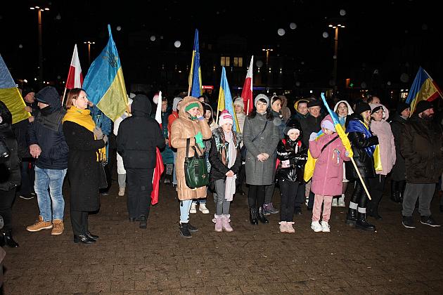 W rocznicę wybuchu wojny „Wiec Solidarności” z Ukrainą