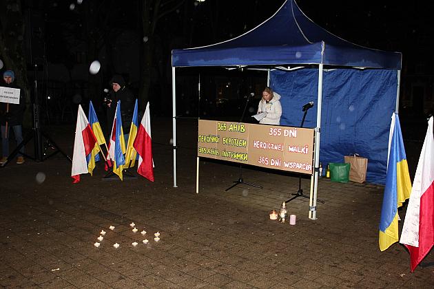 W rocznicę wybuchu wojny „Wiec Solidarności” z Ukrainą