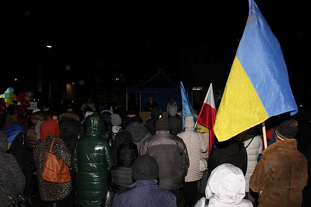 W rocznicę wybuchu wojny „Wiec Solidarności” z Ukrainą
