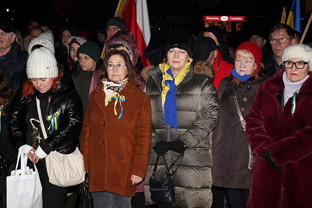 W rocznicę wybuchu wojny „Wiec Solidarności” z Ukrainą