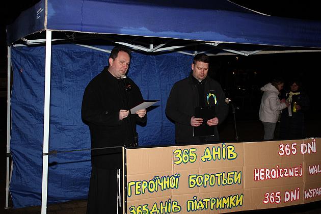 W rocznicę wybuchu wojny „Wiec Solidarności” z Ukrainą