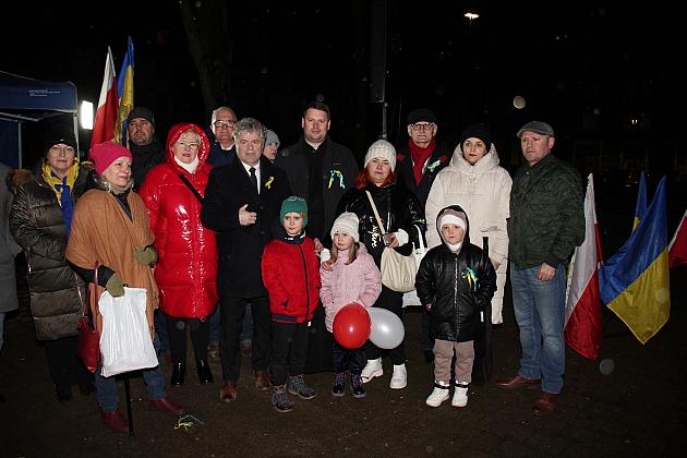 W rocznicę wybuchu wojny „Wiec Solidarności” z Ukrainą