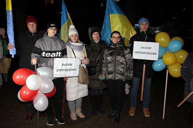 W rocznicę wybuchu wojny „Wiec Solidarności” z Ukrainą