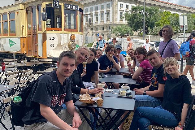 Uczniowie SLO na Erasmusie w Portugalii