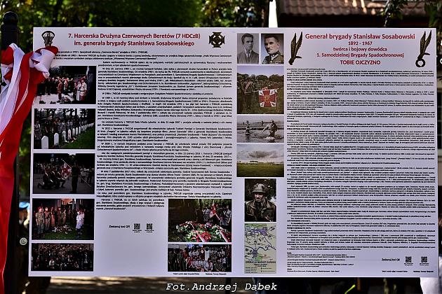 40-ta rocznica nadania imienia generała Stanisława Sosabowskiego 7 Harcerskiej Drużynie Czerwonych Beretów z Lęborka