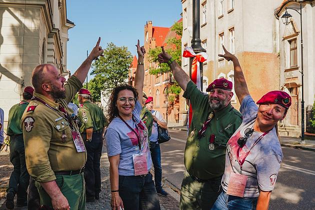 40-ta rocznica nadania imienia generała Stanisława Sosabowskiego 7 Harcerskiej Drużynie Czerwonych Beretów z Lęborka