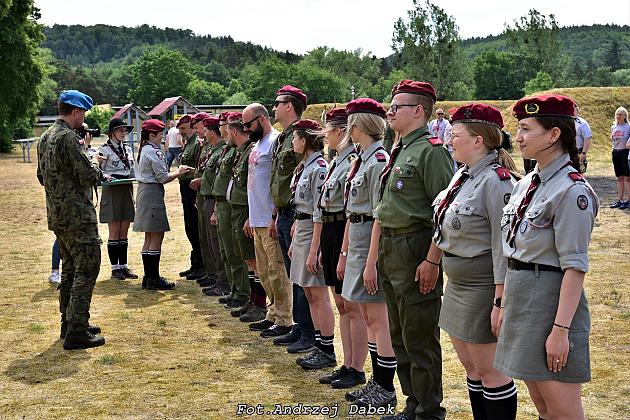 40-ta rocznica nadania imienia generała Stanisława Sosabowskiego 7 Harcerskiej Drużynie Czerwonych Beretów z Lęborka