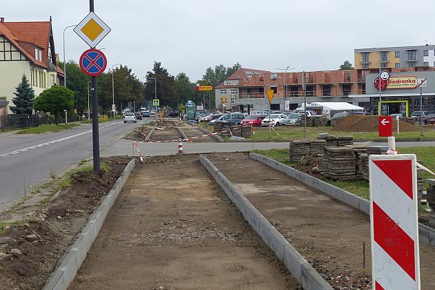 Na Wojska Polskiego powstaje ponad 460 metrów drogi rowerowej