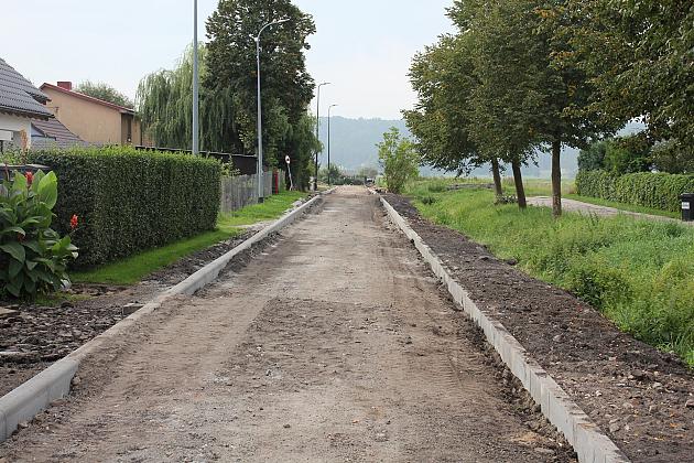 Ulica Myśliwska w budowie