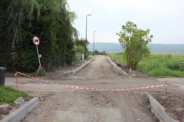 Ulica Myśliwska w budowie