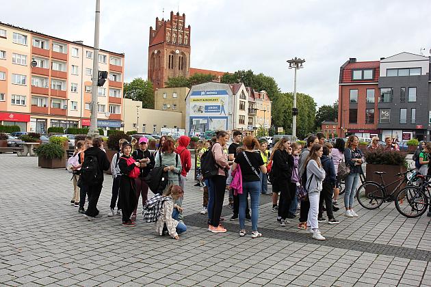 Rajd pieszo-rowerowy wyruszył z placu Pokoju