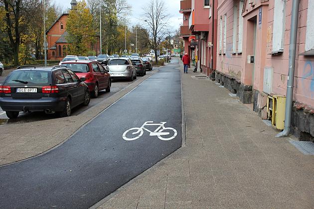 Droga rowerowa na Wojska Polskiego kompletna