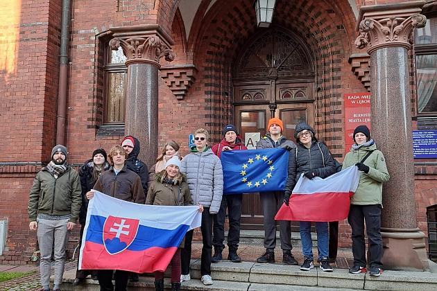 Młodzież ze Słowacji w Lęborku