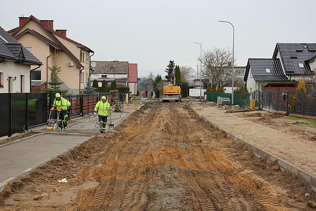 Ulica Mikołajczyka w budowie