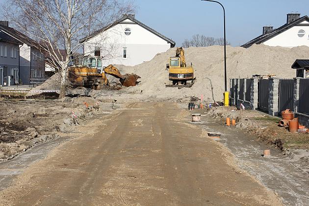 Ulica Opolska w budowie