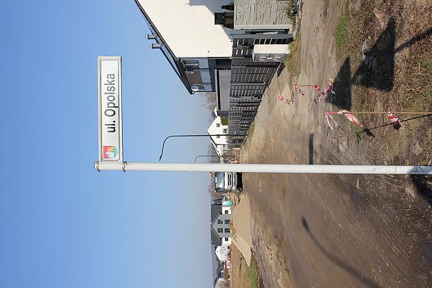 Ulica Opolska w budowie