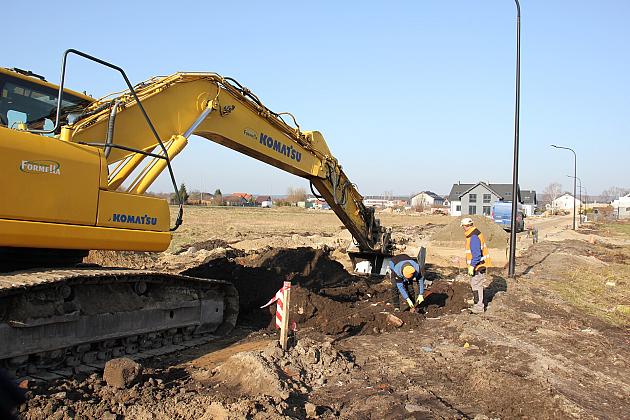 Ulica Opolska w budowie