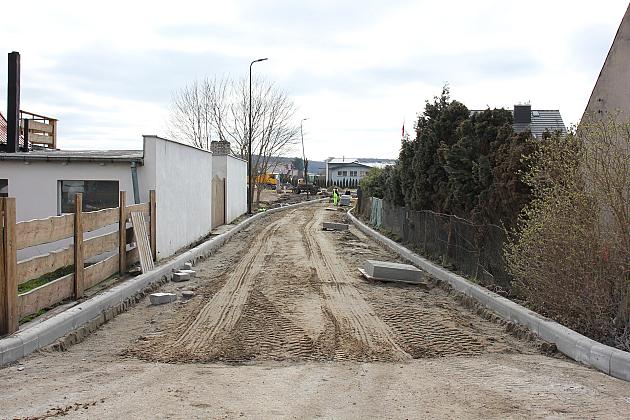 Drogowy łącznik na Sudeckiej w budowie