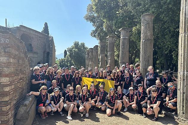 Harcerze z Lęborka na Uroczystościach 80. Rocznicy Bitwy pod Monte Cassino