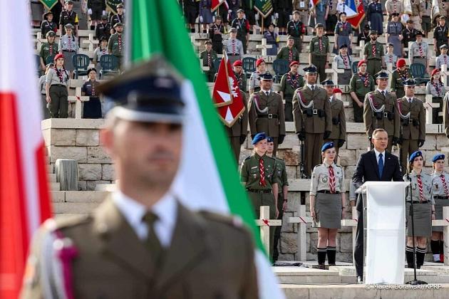 Harcerze z Lęborka na Uroczystościach 80. Rocznicy Bitwy pod Monte Cassino