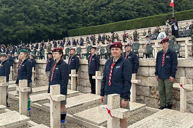 Harcerze z Lęborka na Uroczystościach 80. Rocznicy Bitwy pod Monte Cassino