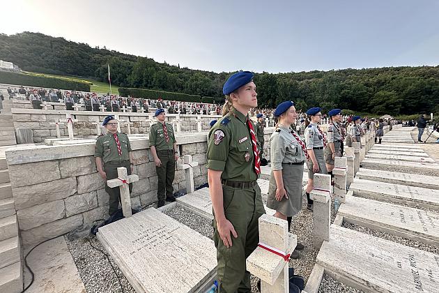 Harcerze z Lęborka na Uroczystościach 80. Rocznicy Bitwy pod Monte Cassino