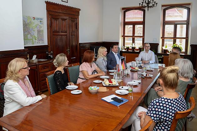 Burmistrz Lauenburga z wizytą w Lęborku