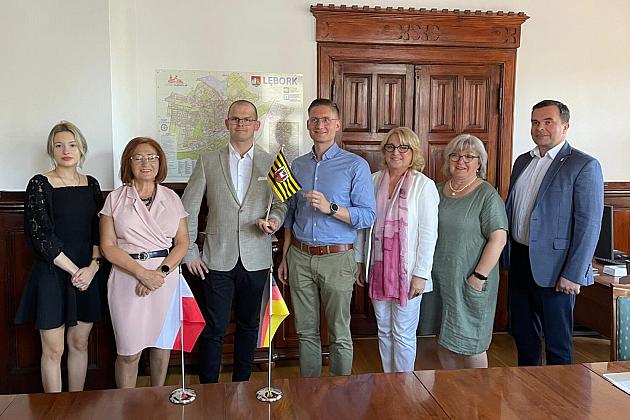 Burmistrz Lauenburga z wizytą w Lęborku